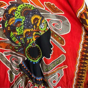 Sante Classic African print kaftan ▪️ vintage ▪️ OS